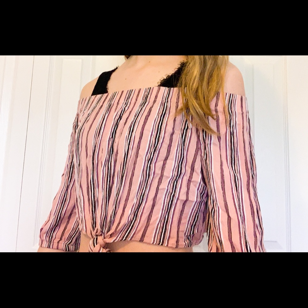 Pink crop top